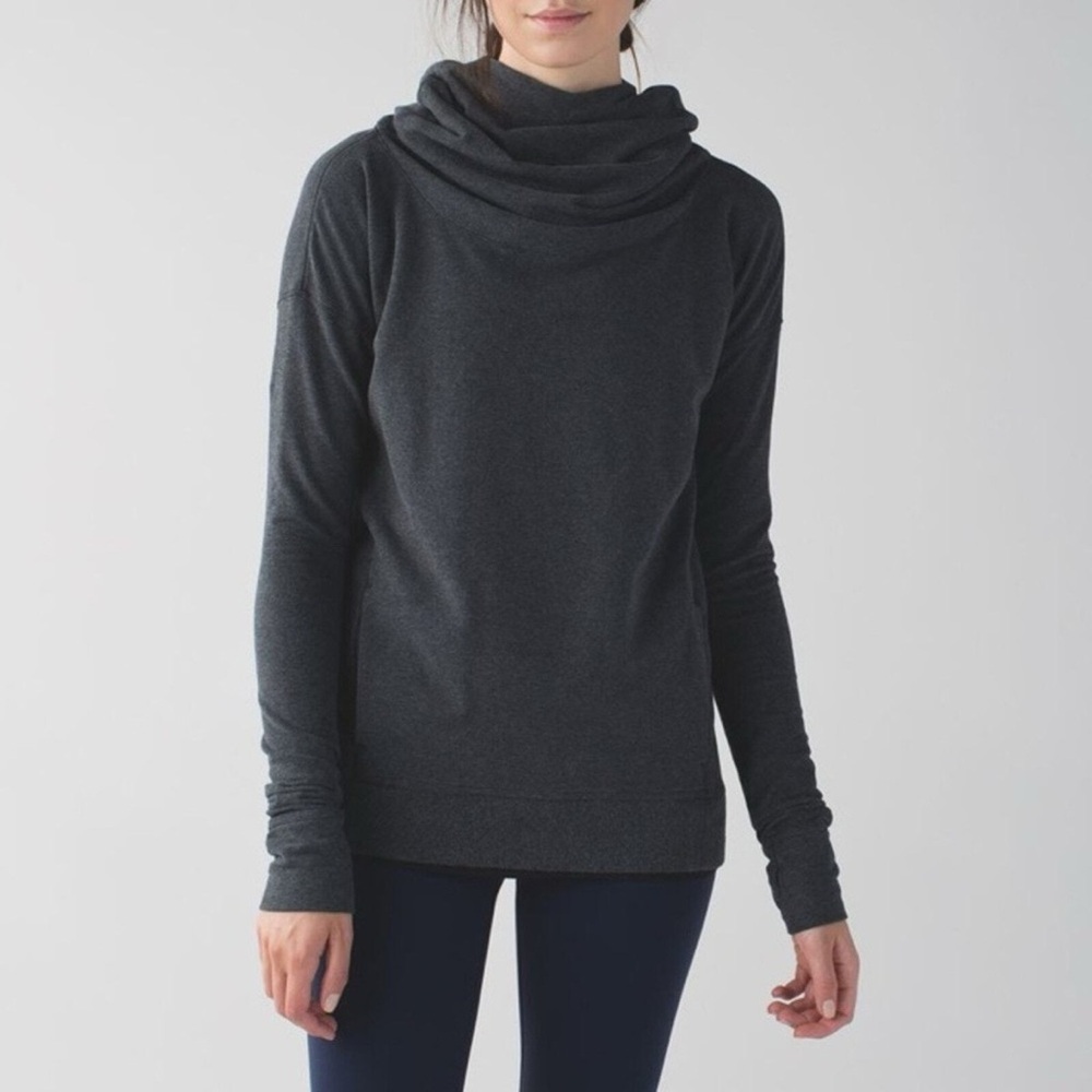 Lululemon Stress Less Cowl Neck Hoodie size 6